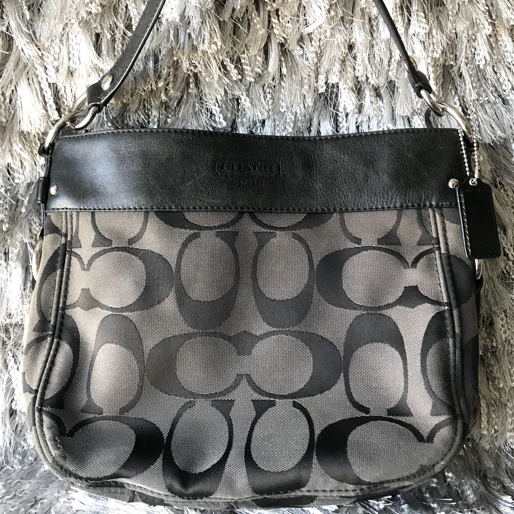 Coach Zoe Canvas Shoulder Bag